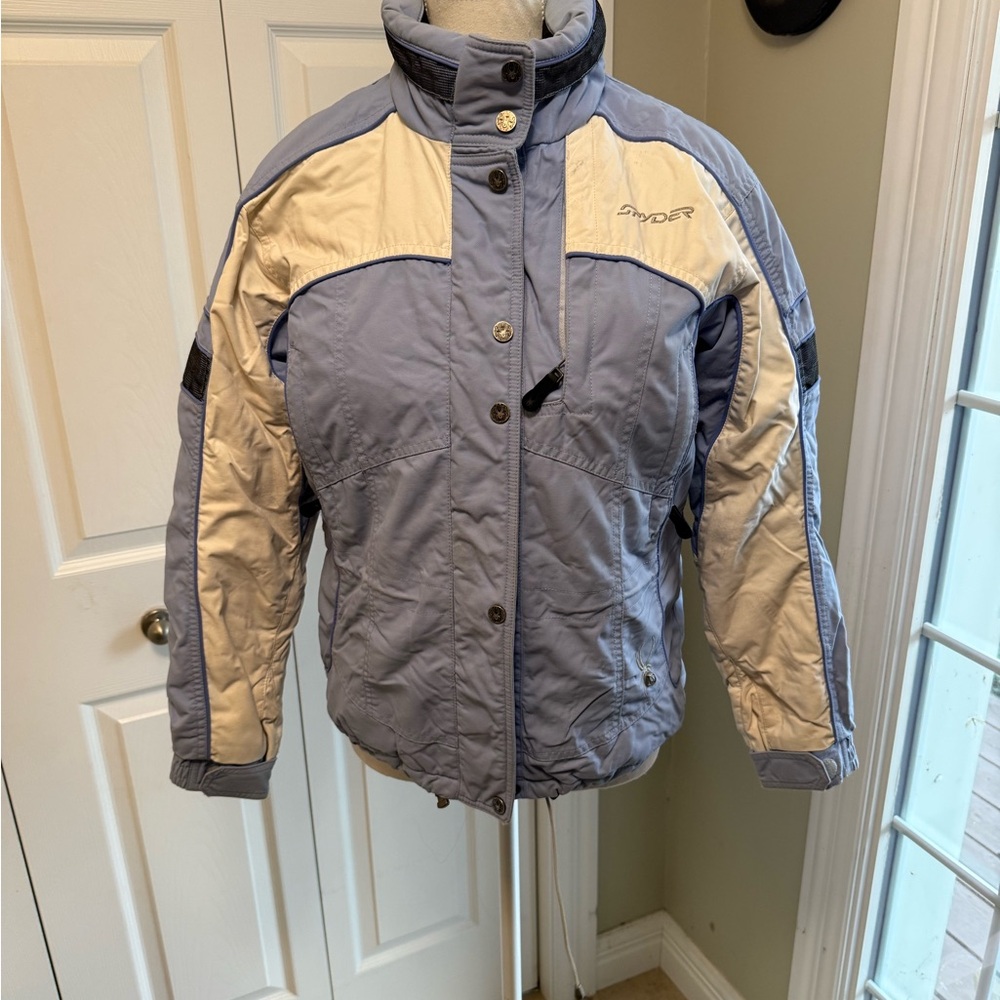 Spyder Light Blue and Cream Jacket